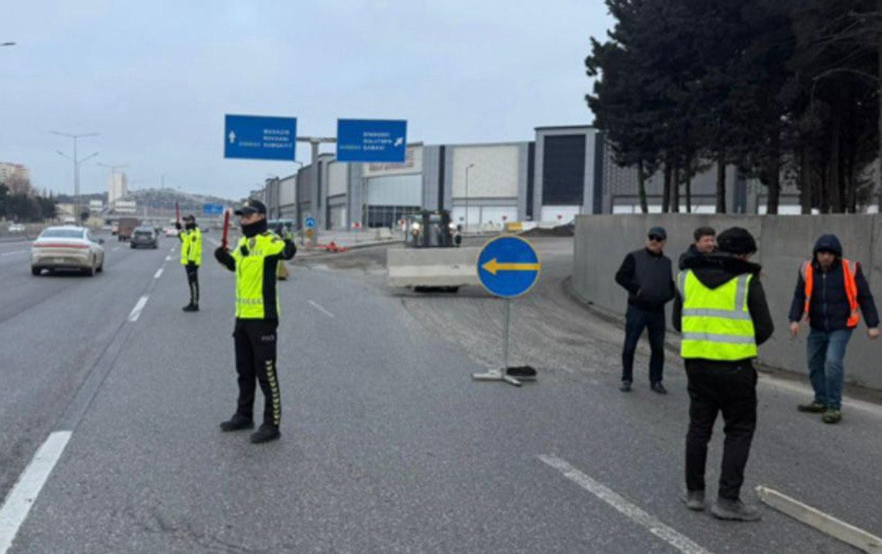 Sürücülərin nəzərinə: Bu yol bağlıdır - FOTO