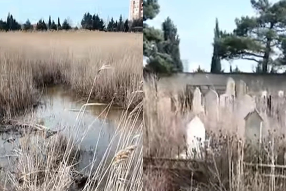 Zabrat qəbiristanlığı baxımsız halda: Sakinlər yaxınlarını ziyarət edə bilmirlər - VİDEO