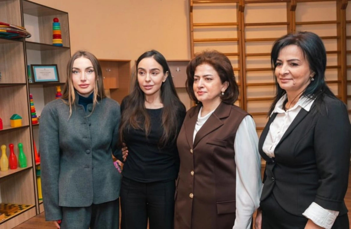 Alena Əliyeva Gəncədə xüsusi ümumtəhsil məktəbindən paylaşım etdi - FOTO