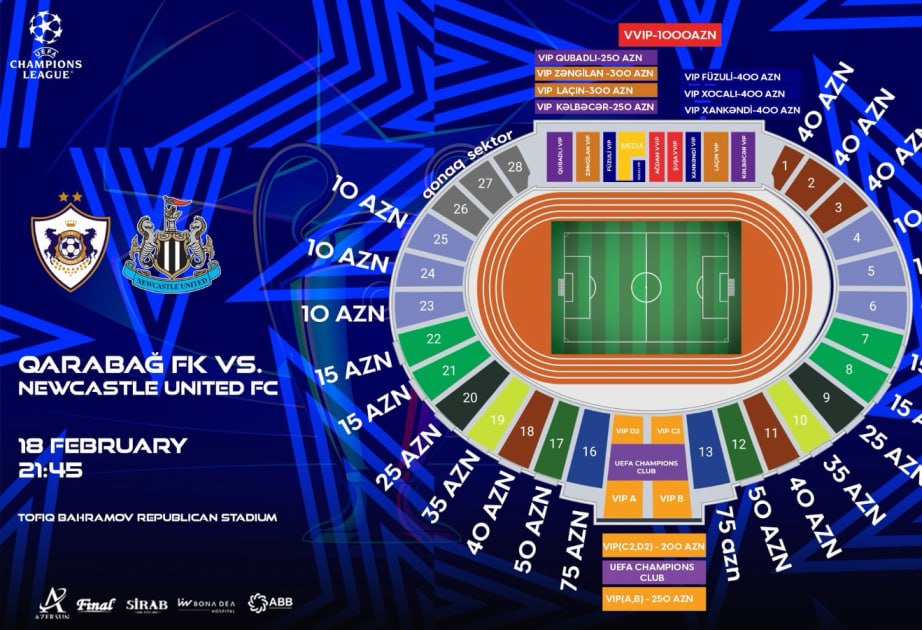 &ldquo;Qarabağ&rdquo; - &ldquo;Nyukasl&rdquo; oyununun biletləri satışa çıxarıldı