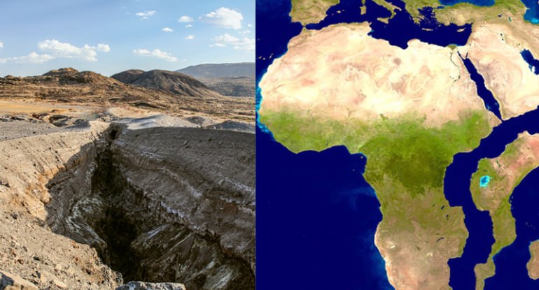 Afrikada "yeni okean" yaranır - Qitə tədricən parçalanır Afrikada "yeni okean" yaranır - Qitə tədricən parçalanır