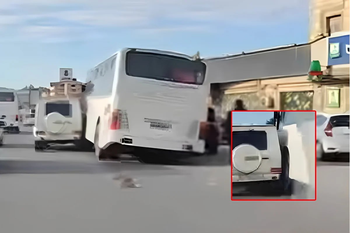 Bakı-Sumqayıt yolunda zəncirvari qəza: 3 avtomobil toqquşdu - VİDEO