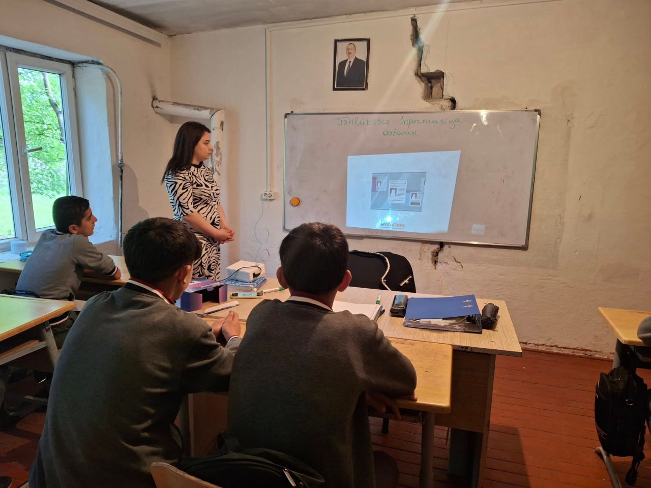 Şabrandakı qəzalı məktəblə bağlı AÇIQLAMA - FOTO Şabrandakı qəzalı məktəblə bağlı AÇIQLAMA - FOTO