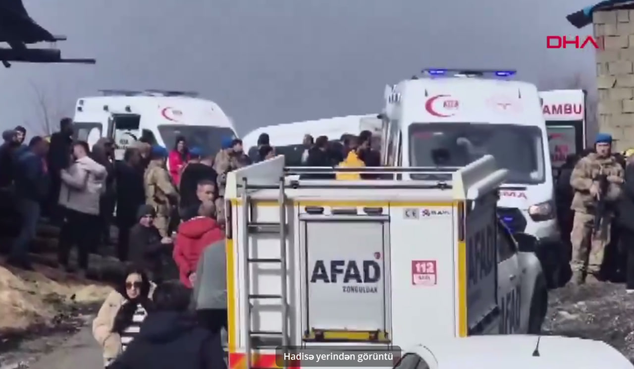 Türkiyədə kömür mədəni çökdü - VİDEO