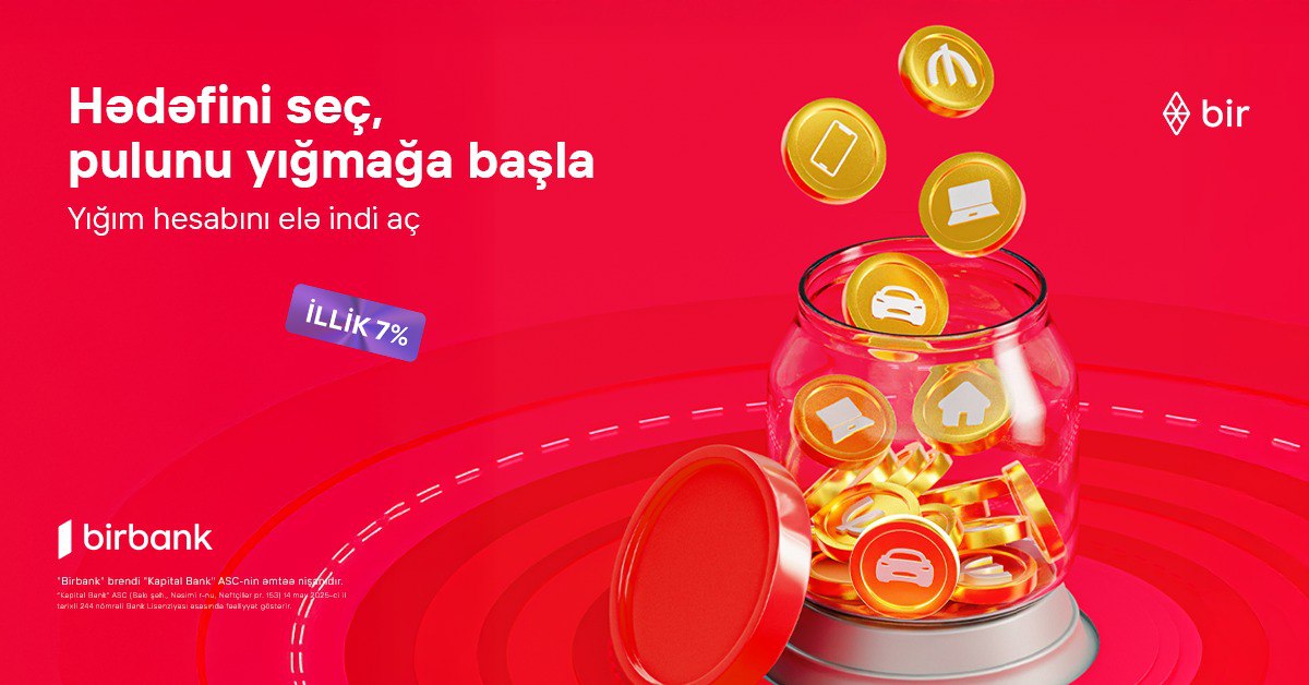 Birbank-ın Yığım hesabı ilə pulunuz hər gün gəlir gətirsin