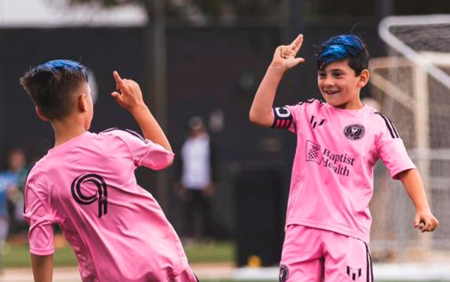 Messi və Suaresin övladlarının qol sevinci gündəm oldu &ndash; FOTO