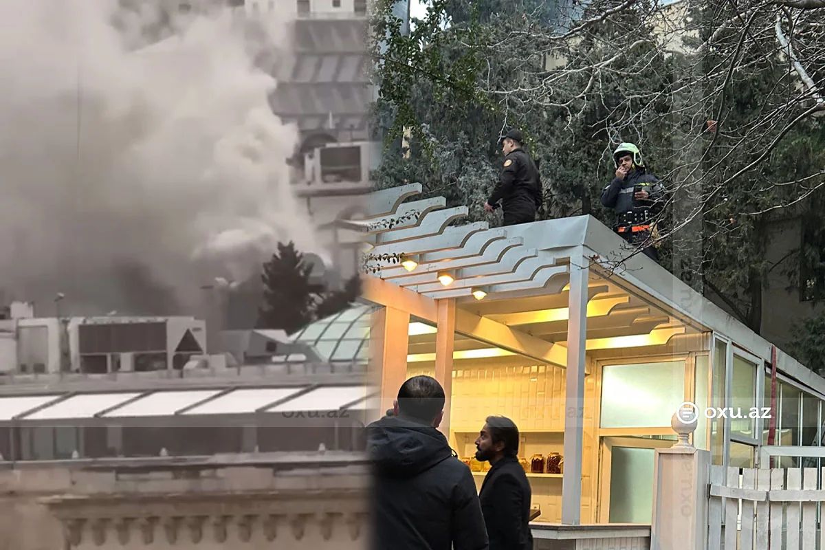Bakıda məşhur restoranda tüstülənmə olub - FOTO/VİDEO Bakıda məşhur restoranda tüstülənmə olub - FOTO/VİDEO