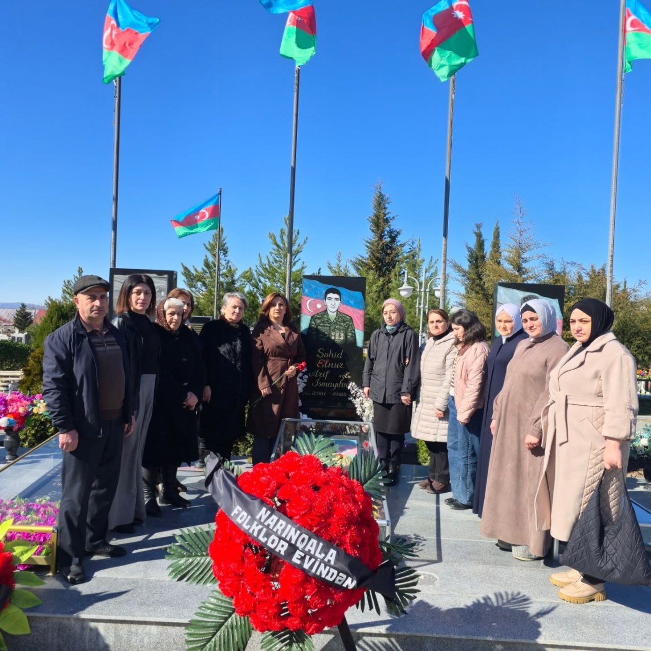Şəkidə şəhid Elnur İsmayılovun xatirəsi anıldı - FOTO