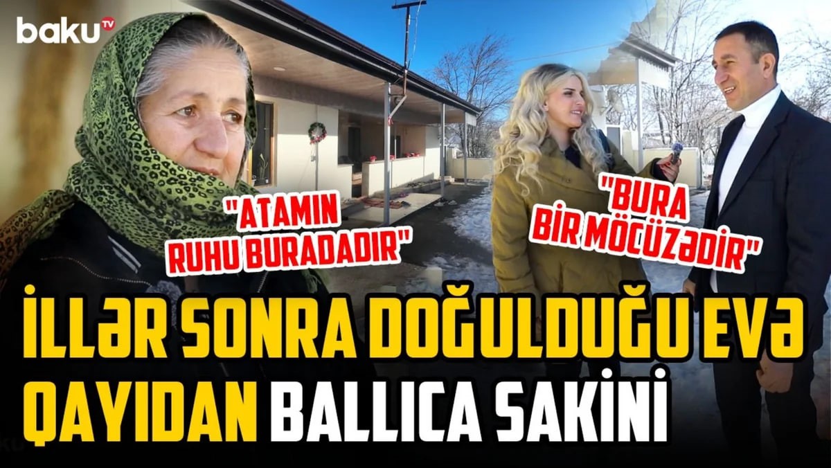Ballıca sakini: "Atam özü bu günü görməsə də, ruhu buradadır" - VİDEO