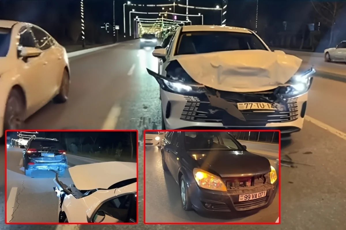 Sumqayıtda üç avtomobilin iştirakı ilə zəncirvari QƏZA - VİDEO Sumqayıtda üç avtomobilin iştirakı ilə zəncirvari QƏZA - VİDEO