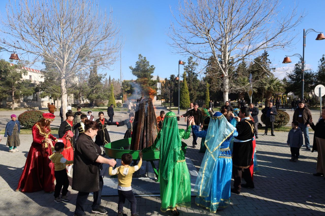 Yevlaxda Od çərşənbəsi qeyd edildi - FOTO