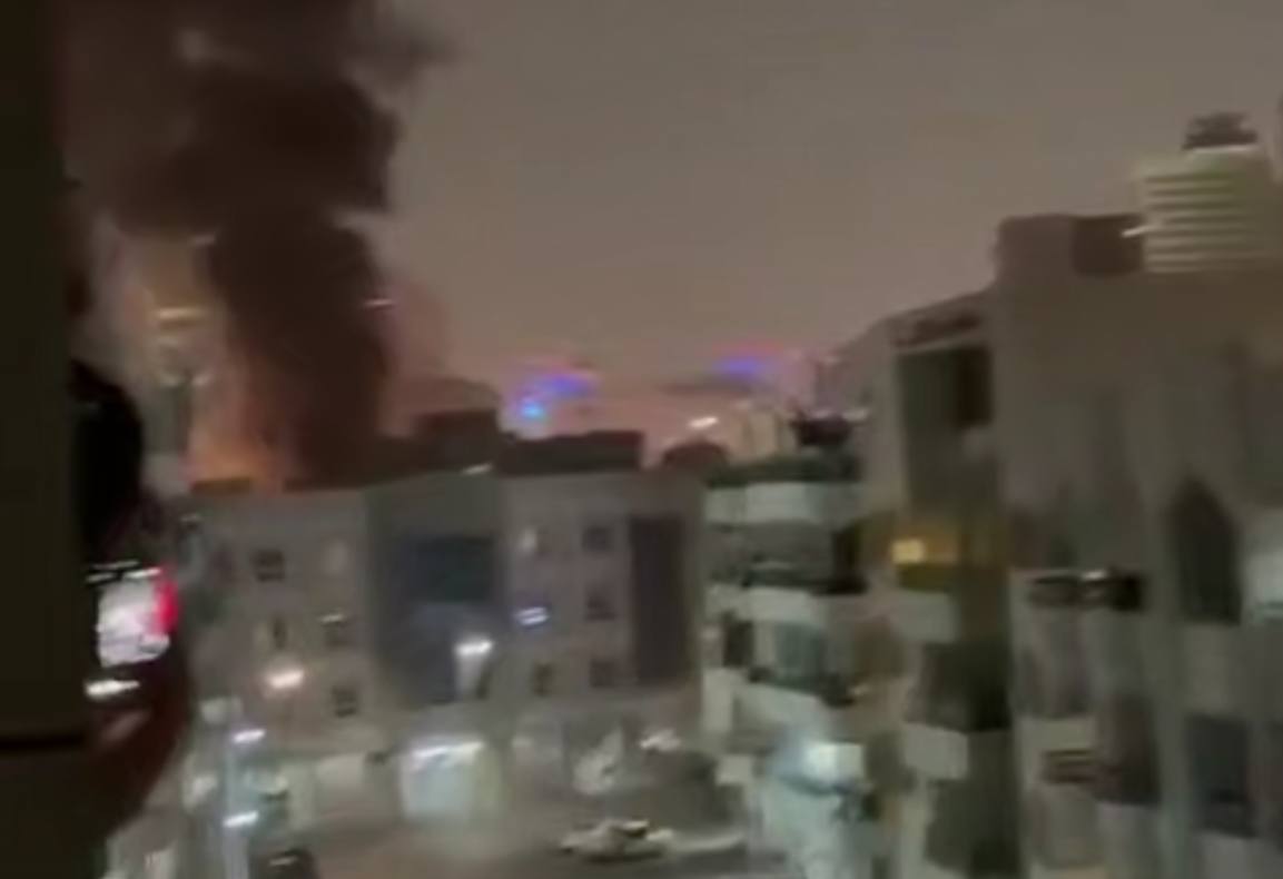 Dubaydakı ABŞ Konsulluğunun yaxınlığında güclü YANĞIN BAŞLAYIB - VİDEO