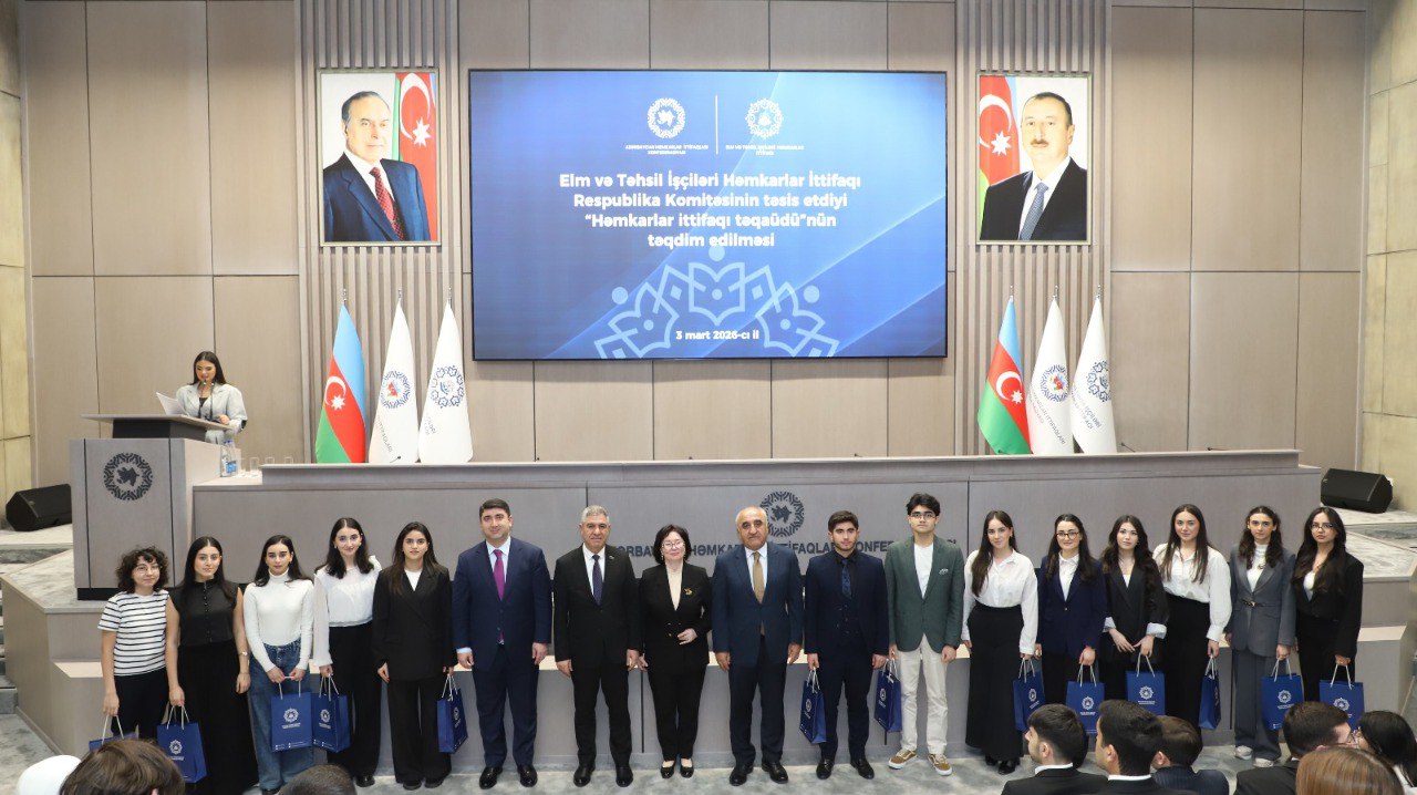 250 tələbəyə &ldquo;Həmkarlar ittifaqı təqaüdü&rdquo; təqdim olundu &ndash; FOTO