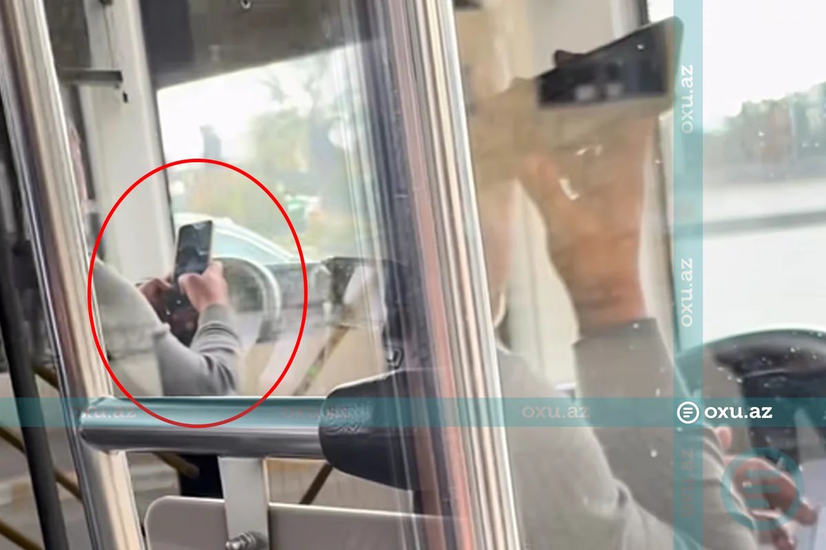 Sumqayıtda sərnişinləri təhlükəyə atan avtobus sürücüsü CƏZALANDIRILDI - VİDEO