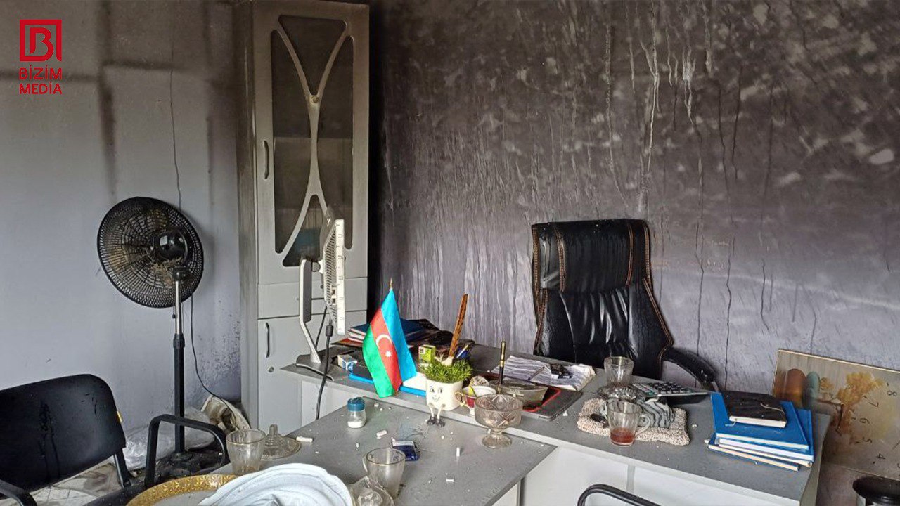 Qızılqayada YANĞIN &ndash; Yaralanan var &ndash; FOTO/VİDEO