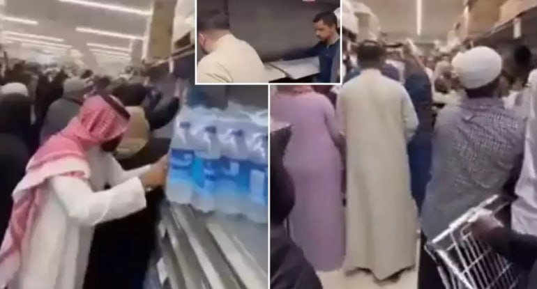 Qida ehtiyatı azaldı, marketlərdə ərzaq davası düşdü &ndash; VİDEO