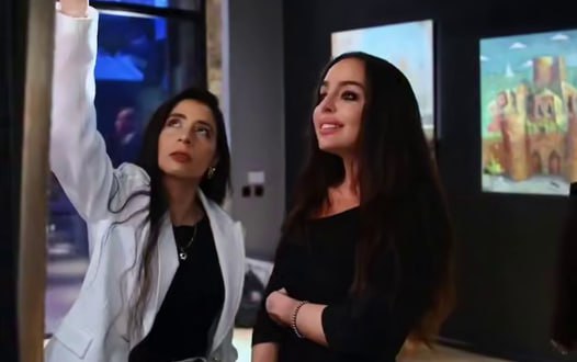 Leyla Əliyeva "Qız Qalası" qalereyasında - VİDEO