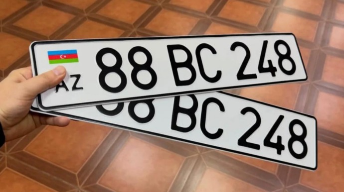 Azərbaycanda yeni nömrə nişanlarının verilməsinə başlanılıb &ndash; VİDEO