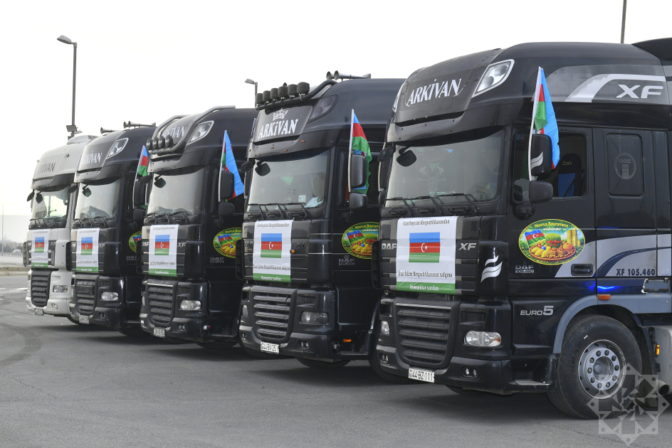 Azərbaycandan İrana növbəti humanitar yardım yola salınır - FOTO