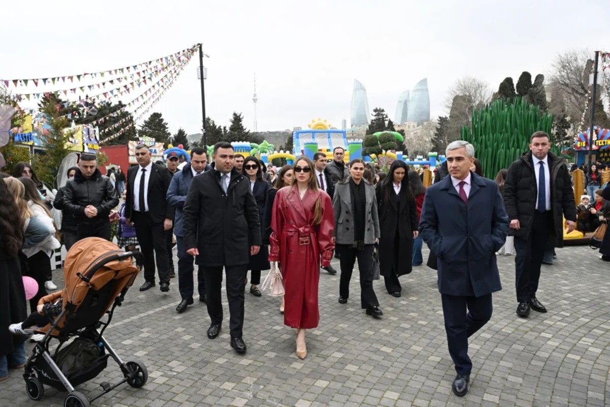 Alena Əliyeva Novruz yarmarkasını ziyarət edib - FOTO