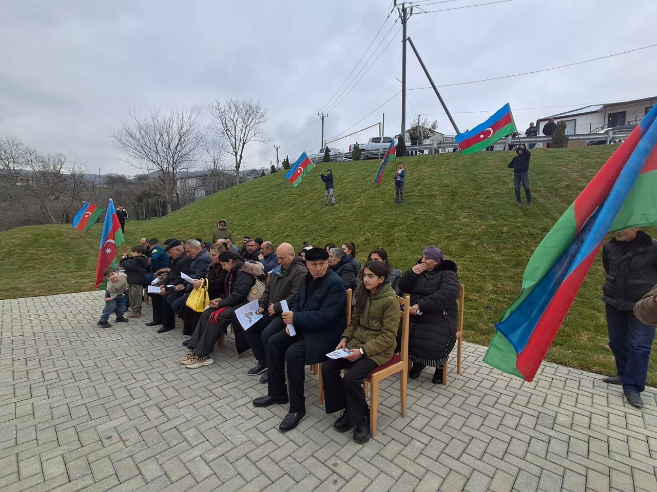 Xocalının Xanabad kəndinə köçən ailələrə evlərinin açarları təqdim edildi &ndash; FOTO