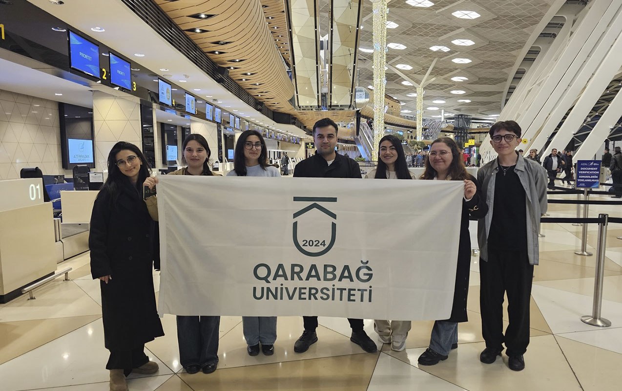 Qarabağ Universitetinin tələbələri beynəlxalq müsabiqədə iştirak edir - FOTO