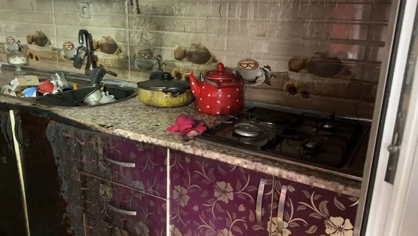 Şəkidə evdə partlayış olub, iki nəfər xəsarət alıb - FOTO/VİDEO