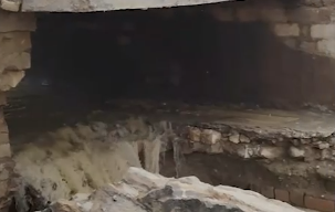 Lökbatan&ndash;Güzdək yolunda körpü uçdu - VİDEO