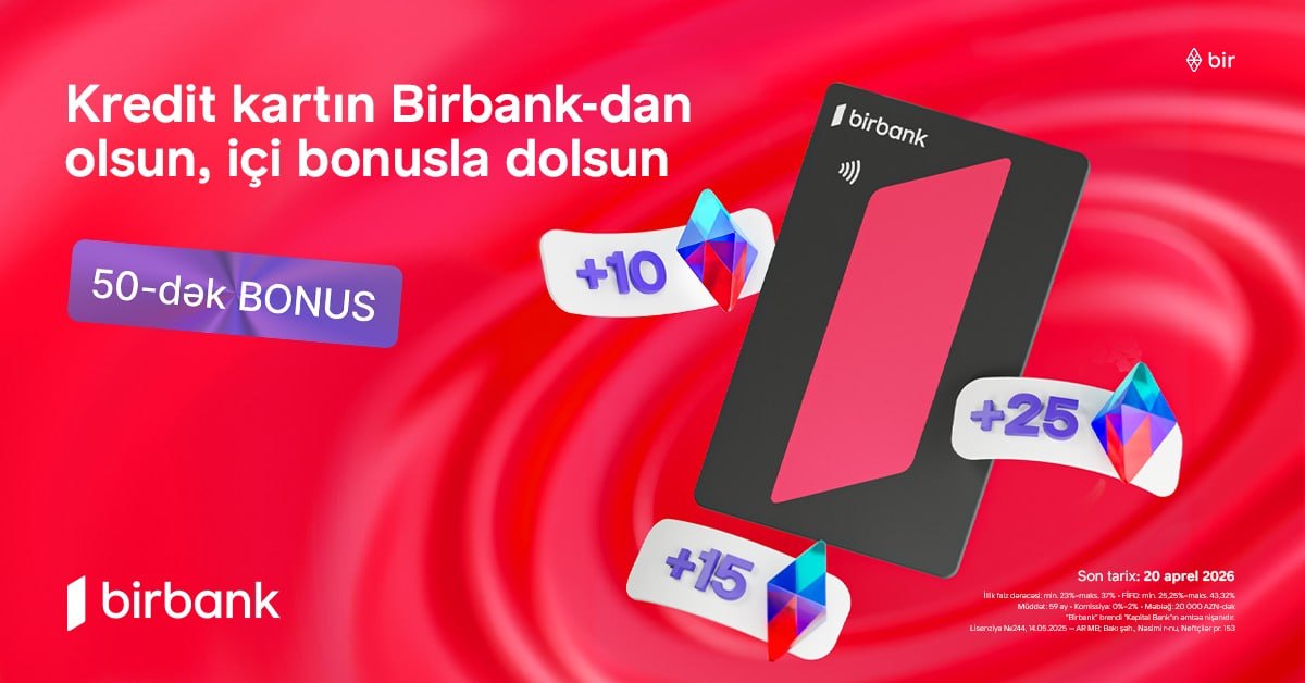 Birbank-ın “Qazandıran bahar” kampaniyası ilə əlavə bonuslar qazanın Birbank-ın “Qazandıran bahar” kampaniyası ilə əlavə bonuslar qazanın