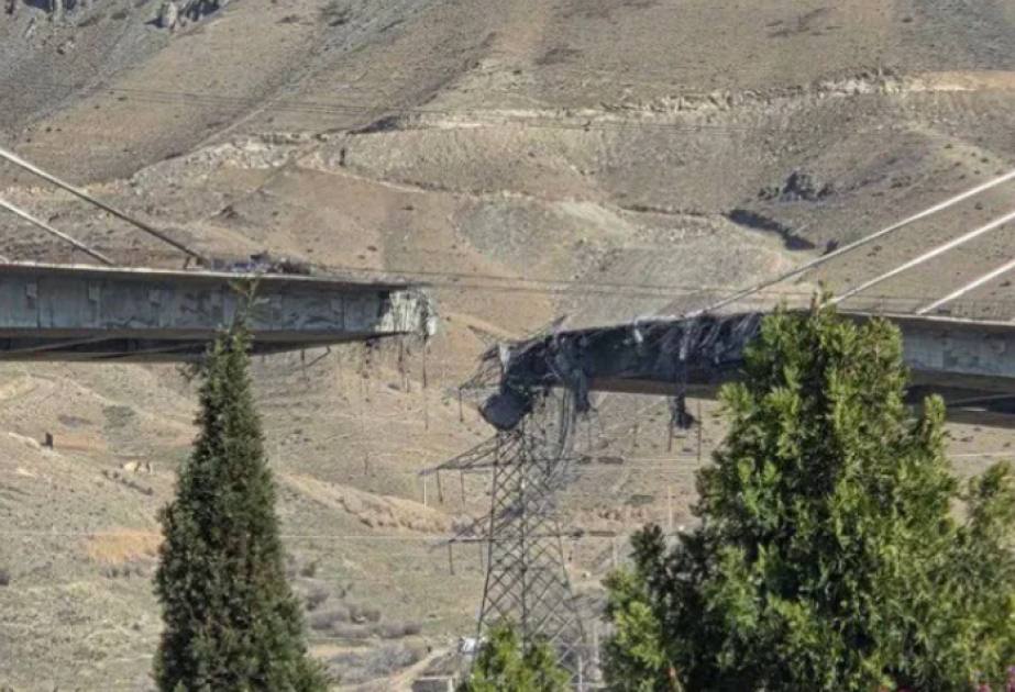 Kərəc körpüsü yenidən vuruldu &ndash; VİDEO