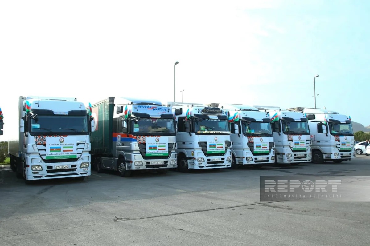 Prezidentin tapşırığı ilə İrana növbəti humanitar yardım yola salınır &ndash; FOTO