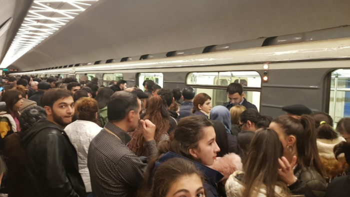 Ötən ay Bakıda ən çox sıxlıq bu stansiyada olub - STATİSTİKA