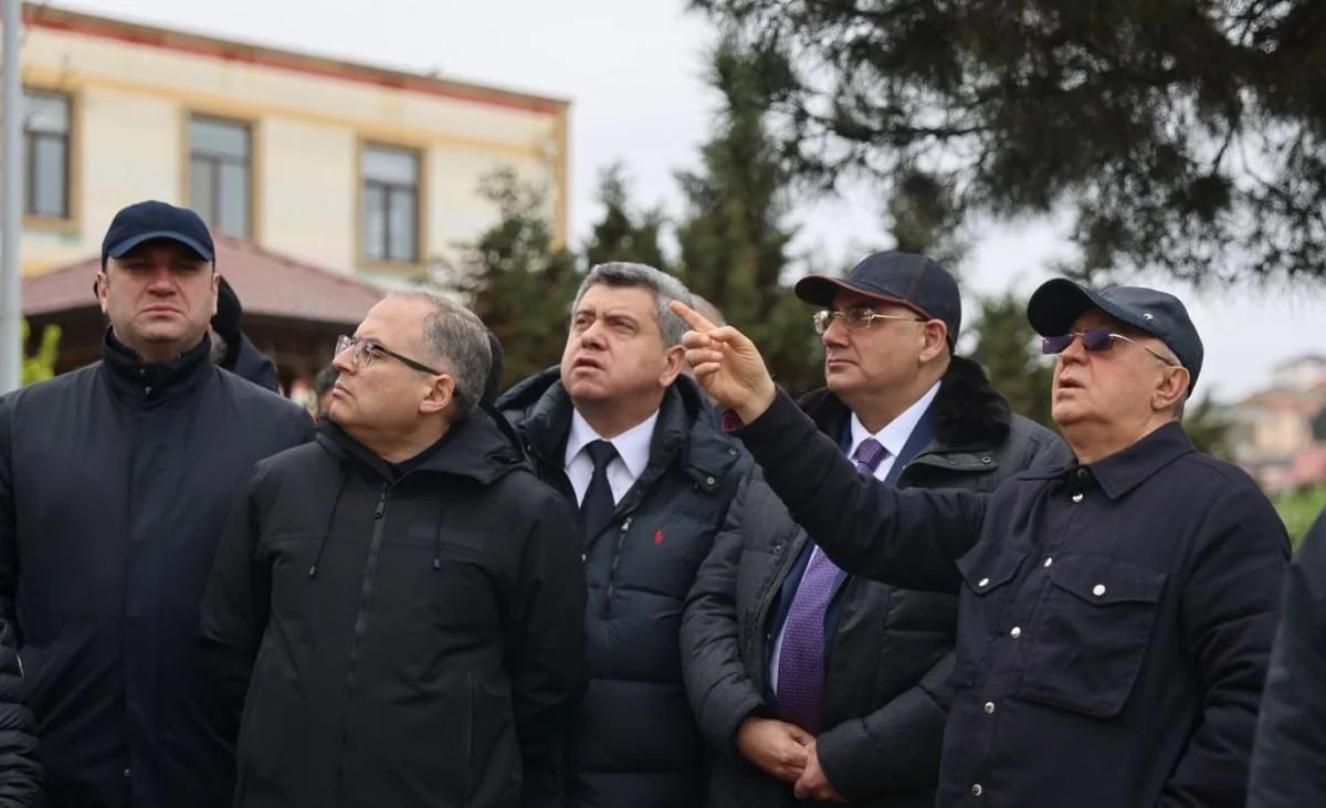 Kəmaləddin Heydərov Badamdarda sürüşmə sahəsinə baxış keçirdi - FOTO/VİDEO