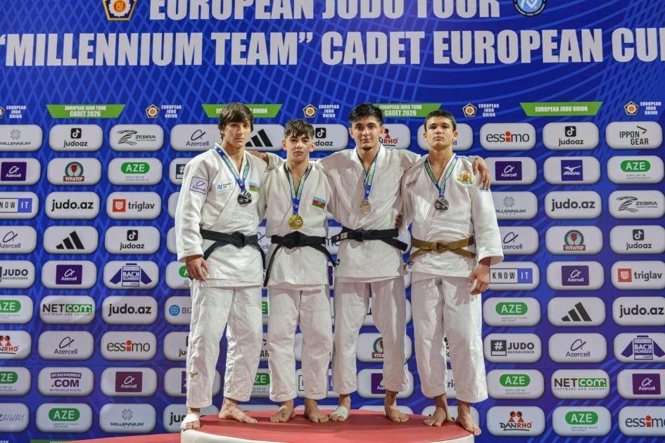 Cüdo üzrə Avropa Kubokuna yekun vuruldu - 24 medalımız var - FOTO