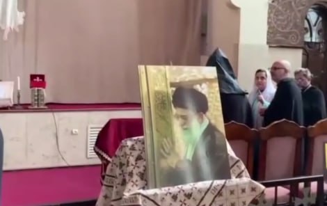 Xameneinin qırx mərasimi kilsədə keçirildi &ndash; VİDEO