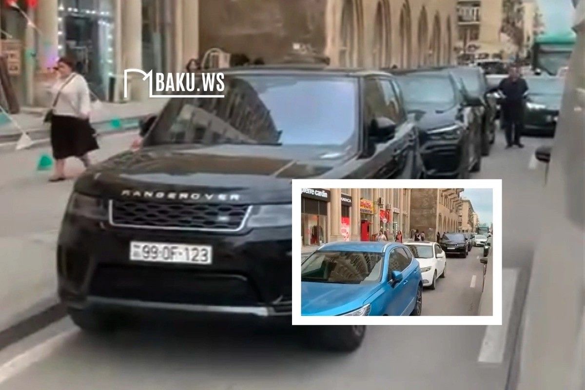 Moskva prospektində qanunsuz parklanma tıxac yaradır &ndash; VİDEO