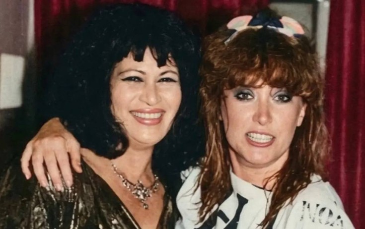 Zeynəb Xanlarova və Alla Puqaçova illər əvvəl - Foto