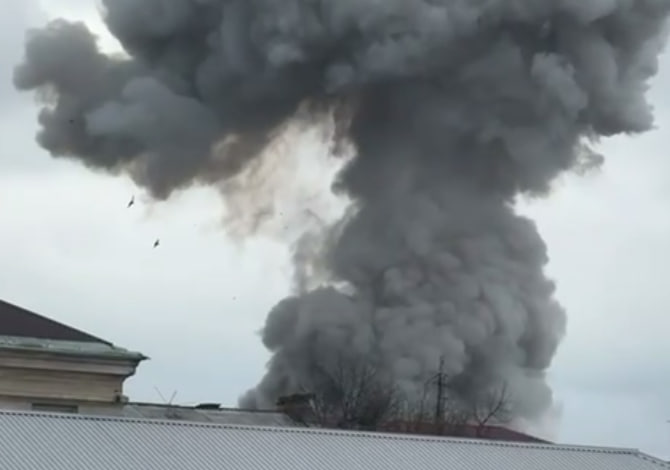 Vladikavkazda fişəng anbarında güclü partlayış &ndash; VİDEO