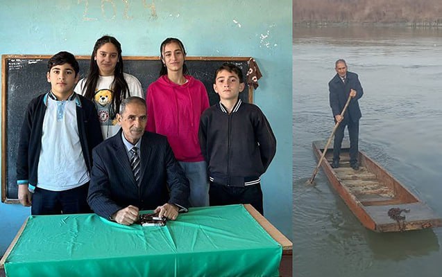 33 ildir dərsə qayıqla gedib-gəlir &ndash; VİDEO