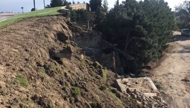 Bakıda daha bir ərazidə sürüşmə olub