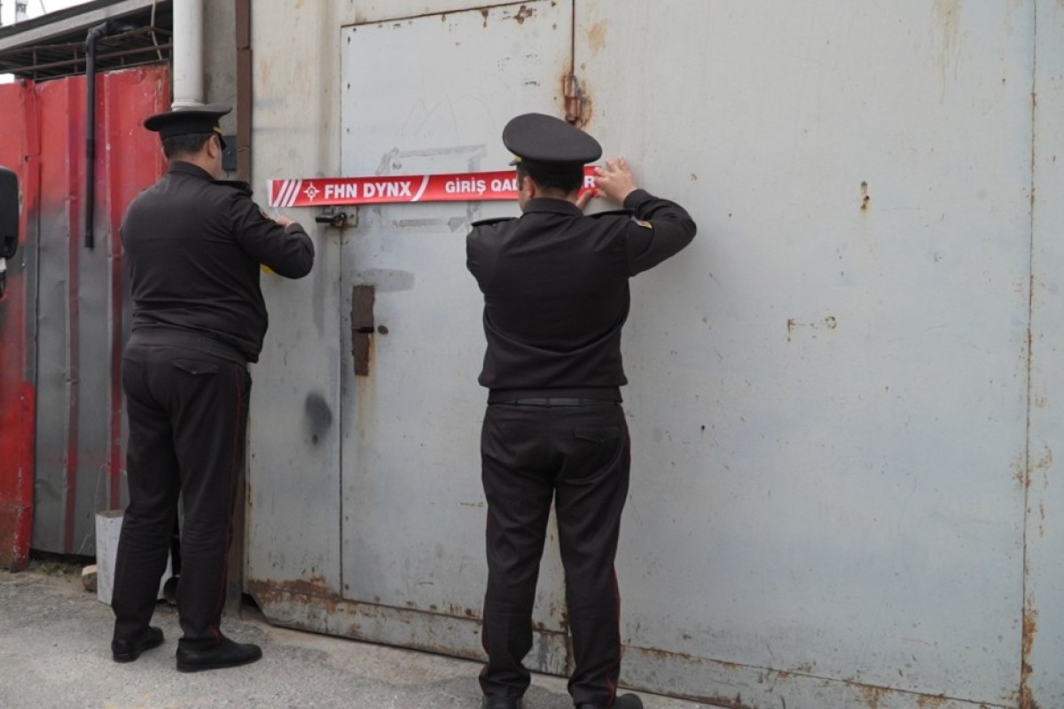 Binəqədidə mebel sexinin fəaliyyəti dayandırıldı &ndash; FOTO/VİDEO