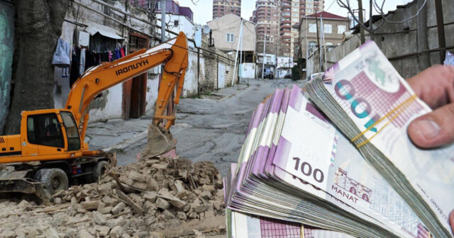 Bakıda plana düşən evlər: 1500-dən 3500 manata qədər kompensasiya