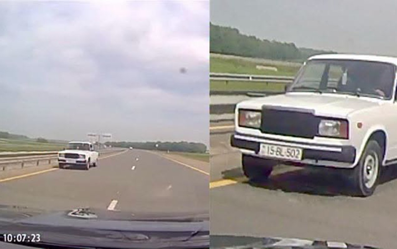 Magistralda &ldquo;protiv&rdquo; gedirdi, saxlanıldı &ndash; VİDEO