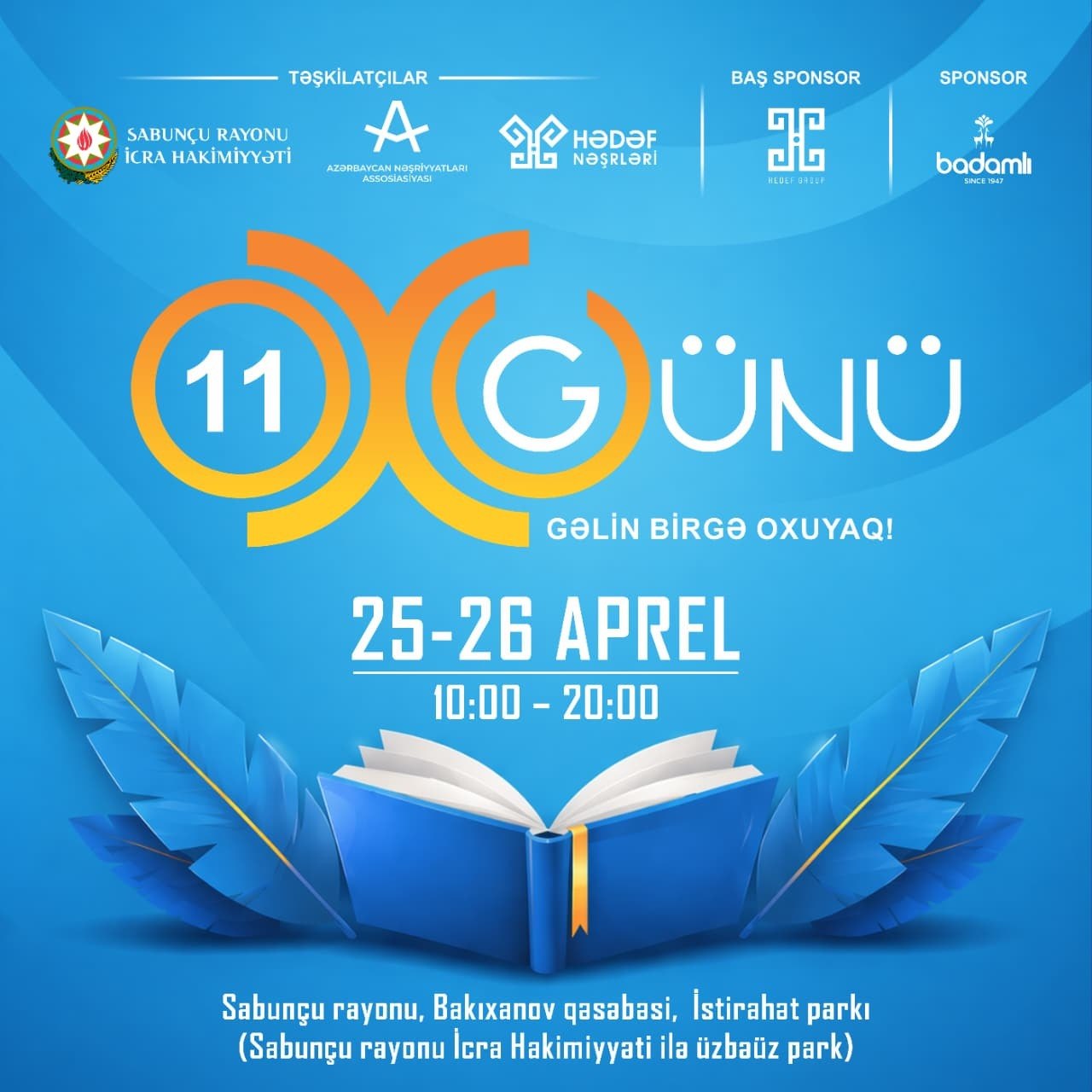Bakıda &ldquo;Oxu Günü&ndash;11 Kitab Festivalı&rdquo; keçiriləcək