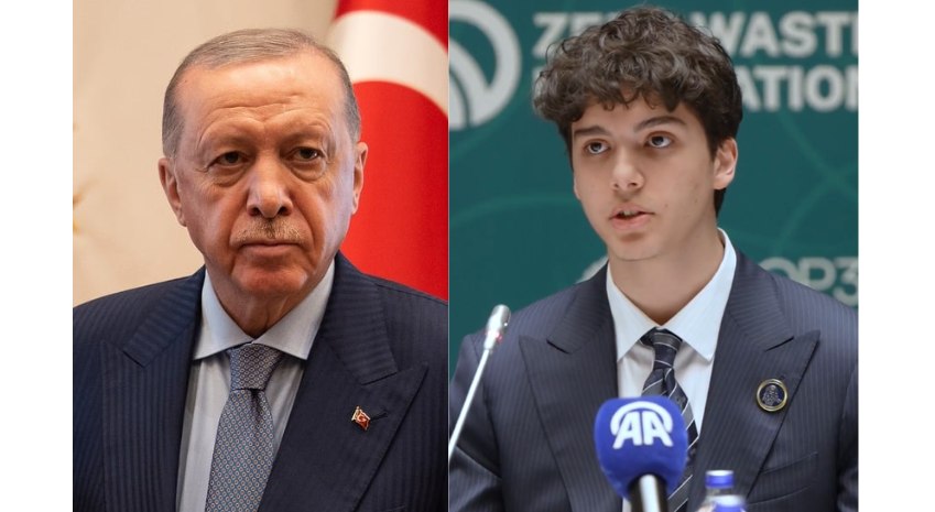 Ərdoğanın nəvəsinin çıxışı qısa zamanda gündəm oldu - VİDEO