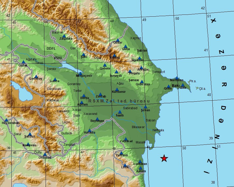 SON DƏQİQƏ! Xəzərdə zəlzələ baş verdi