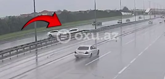 Aeroport şosesində qorxunc qəzanın ANBAAN VİDEOSU