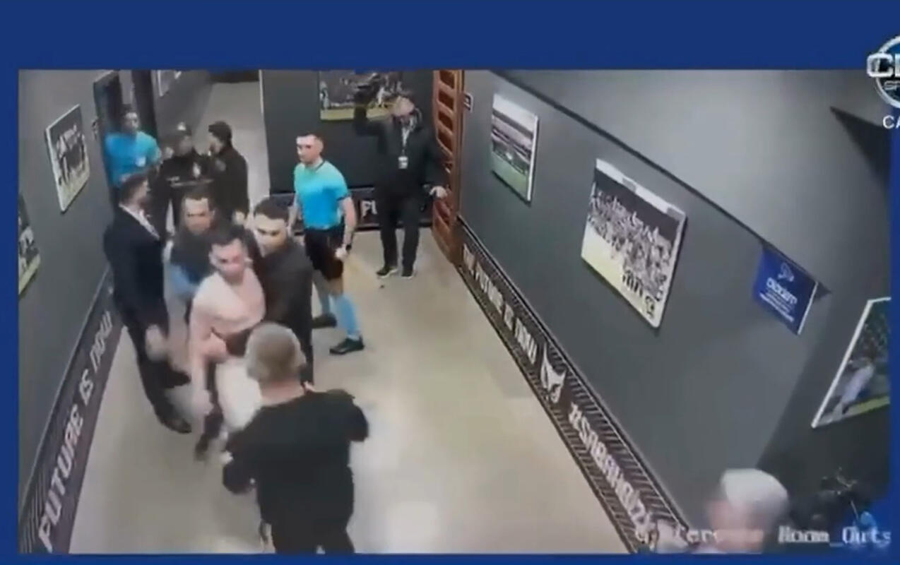 Yankoviç hakimə hücum çəkdi, polislər və Qurban Qurbanov müdaxilə etdi - VİDEO