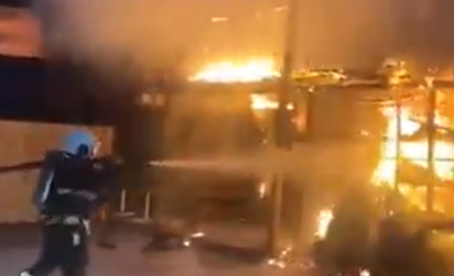 Göyçayda market yandı &ndash; VİDEO