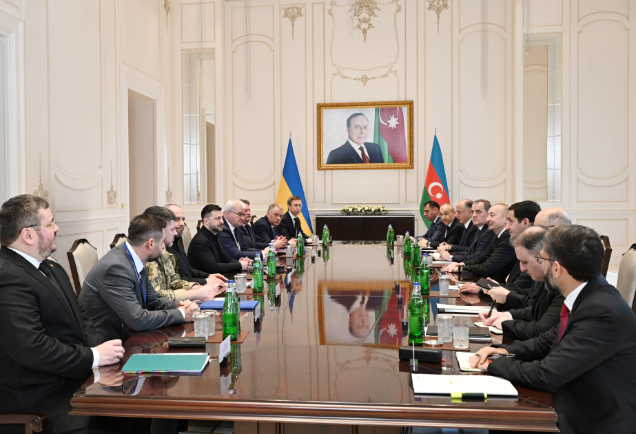 Qəbələdə İlham Əliyevin Zelenski ilə geniş tərkibdə görüşü KEÇİRİLİB